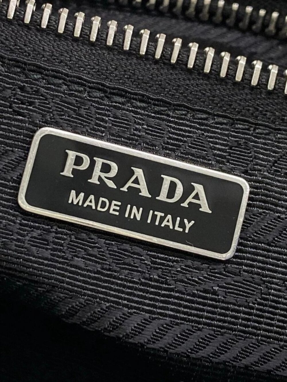 PRADA - Black Nylon Leather Handbag - Picture 15 of 16